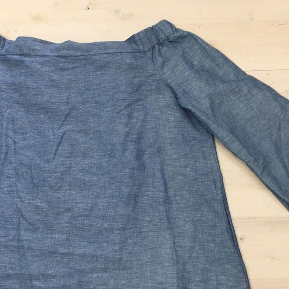 Free People off the shoulder tie sleeve top sz XS - Picture 3 of 3